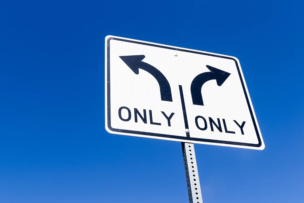 The "Turn Only" street sign.